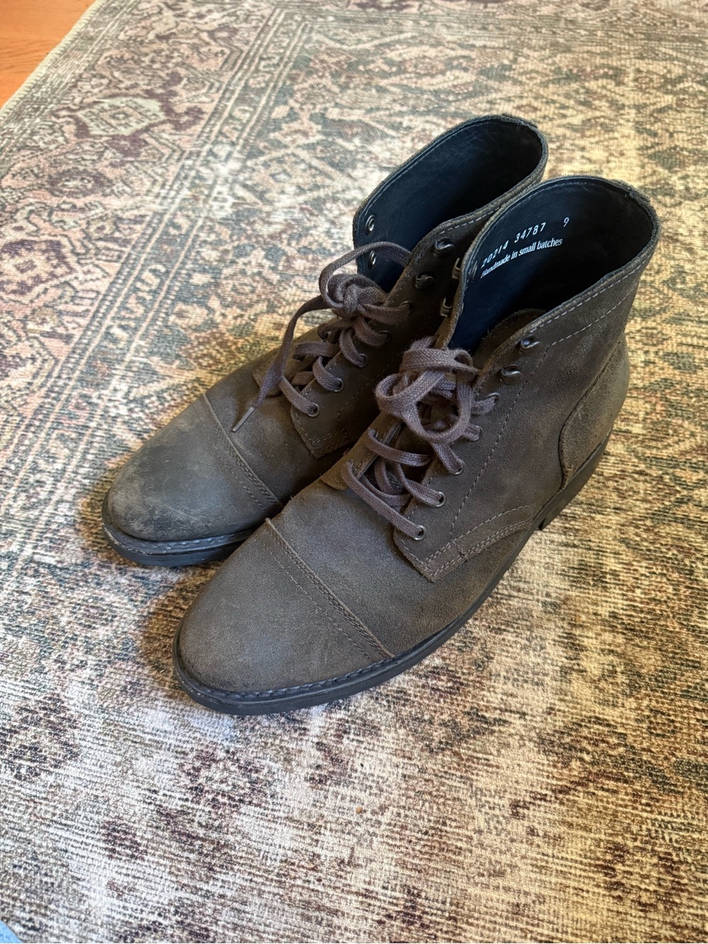 Thursday Boot Co Men's Brown Suede Lace-Up Boots